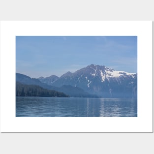 USA. Alaska. Ocean. Mountains. Posters and Art